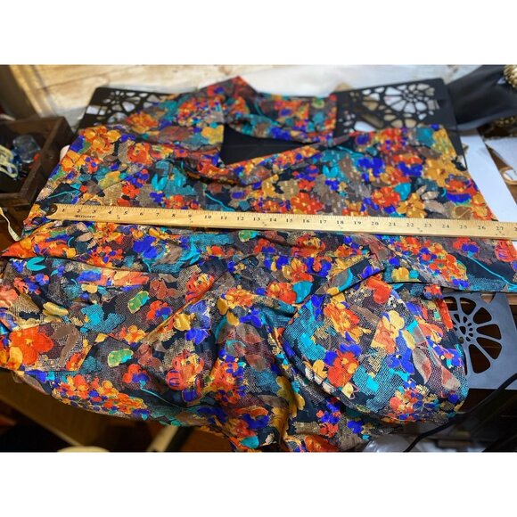 Vintage Top Jacket Blouse by Cali a Division of Carry Back Ltd Size 18W Floral - Picture 9 of 11